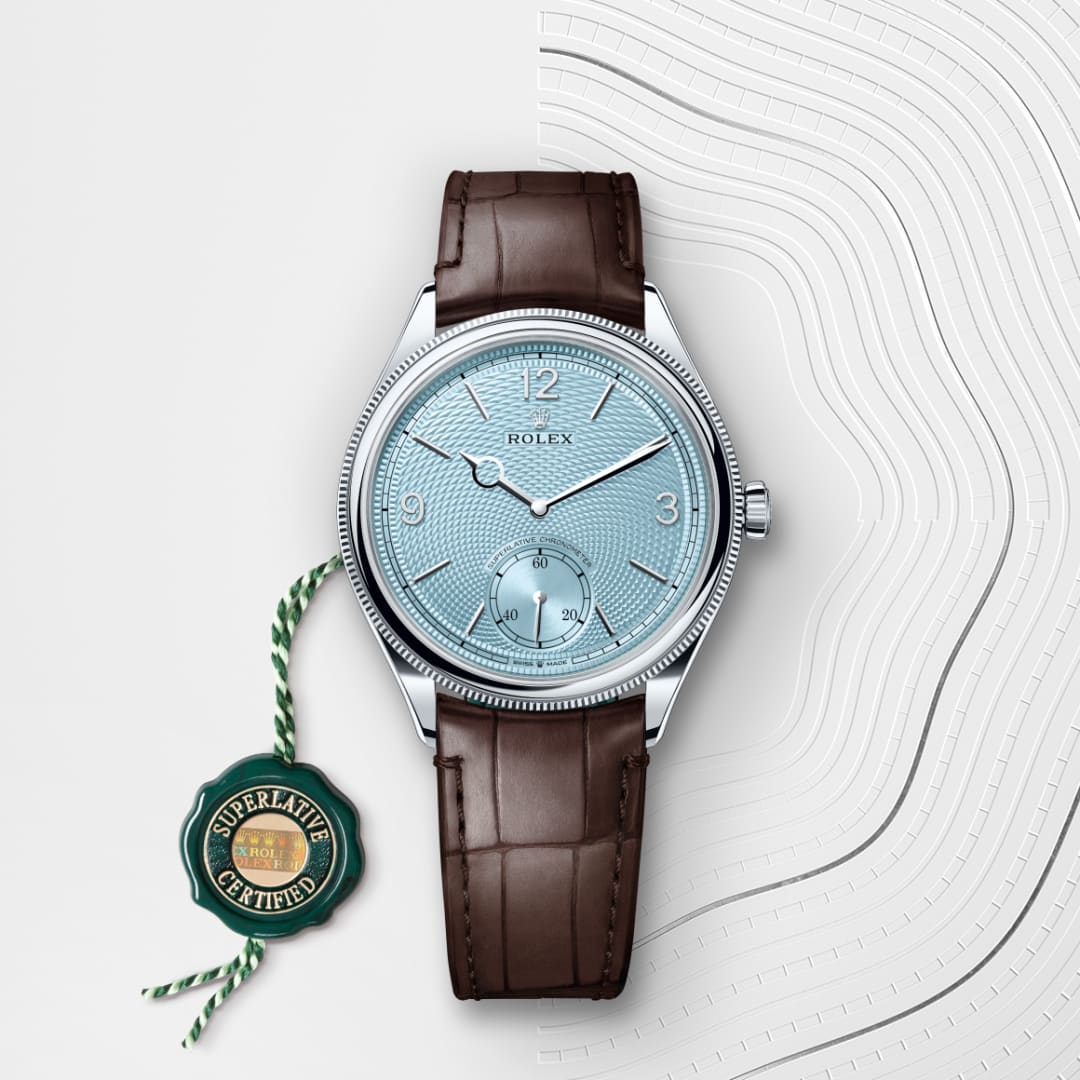 rolex-1908-in-39 มม. แพลทินัม พร้อมขัดเงา-1908,-m52506-0002-นำสว่าง