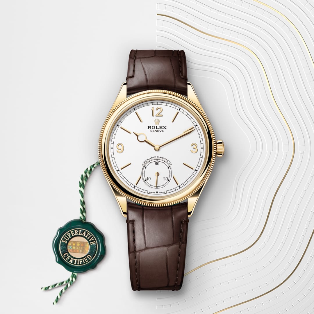 rolex-1908-in-39 มม. ทองคำ 18 กะรัต ขัดเงา-1908,-m52508-0006-นำสว่าง