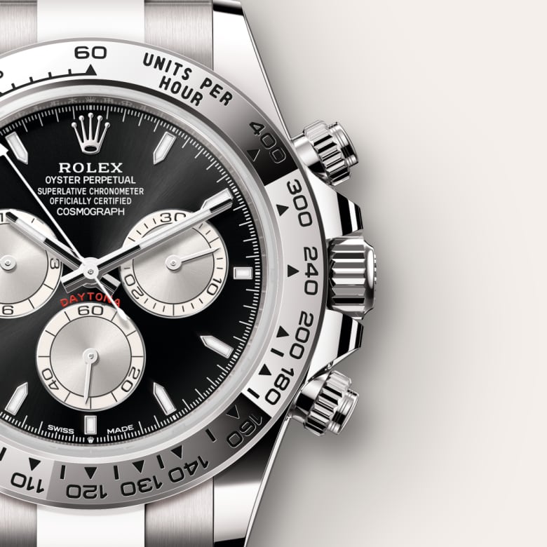 rolex-Cosmograph Daytona-in-Oyster, 40 มม., ทองคำขาว-Cosmograph Daytona,-m126509-0001-นำสว่าง
