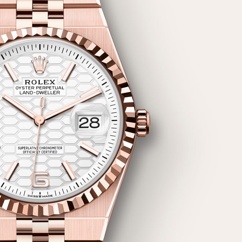 rolex-Land-Dweller-in-Oyster, 36 มม., เอเวอร์โรสโกลด์-Land-Dweller 36,-m127235-0001-นำสว่าง