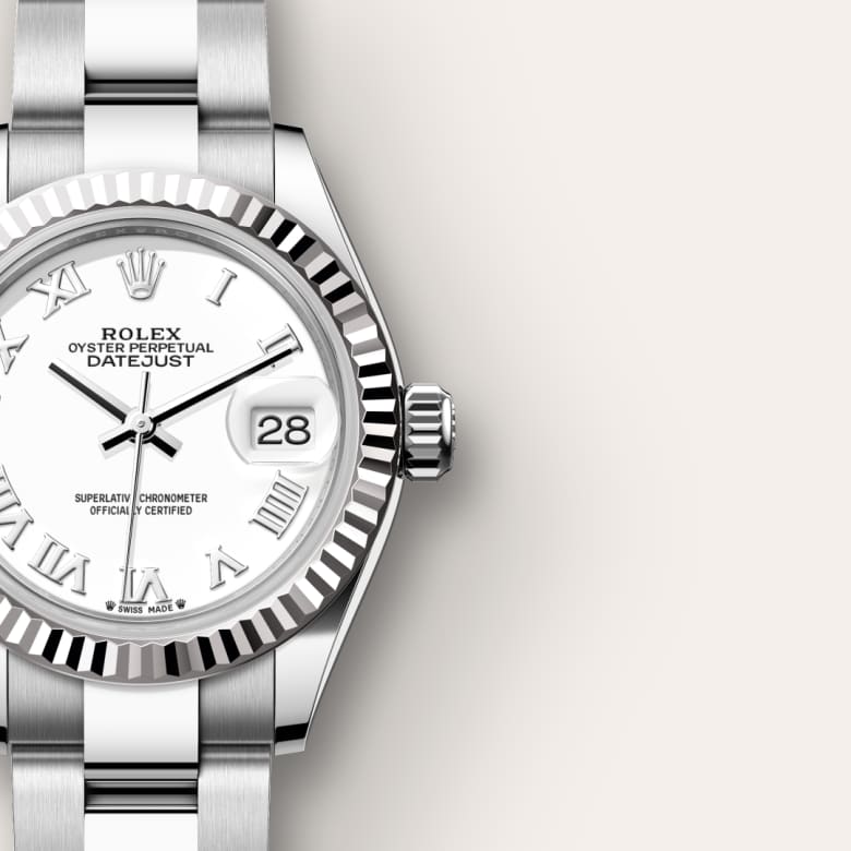 rolex-Lady-Datejust-in-Oyster, 28 มม., Oystersteel และทองคำขาว-Lady-Datejust,-m279174-0020-นำสว่าง