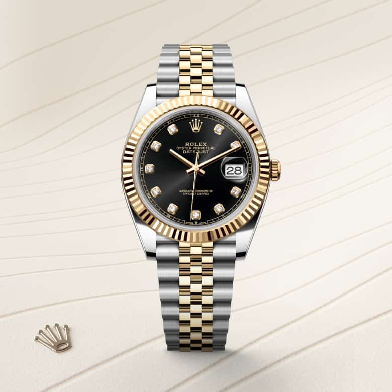 Front view of Rolex Datejust in Yellow Rolesor, m126333-0006 - Nam Sawang
