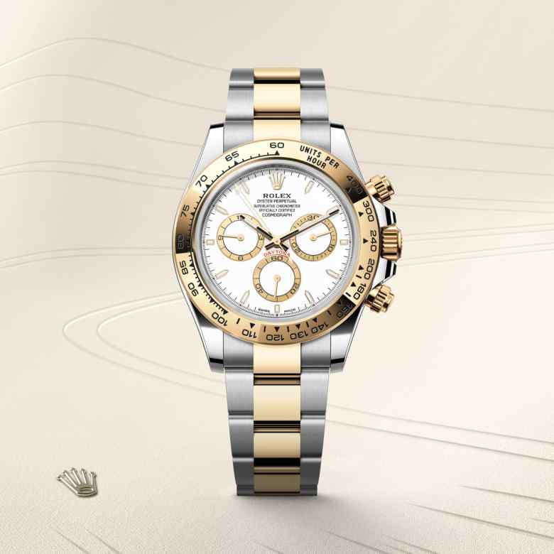 ด้านหน้า Rolex Cosmograph Daytona ในวัสดุ Yellow Rolesor, m126503-0001 - นำสว่าง