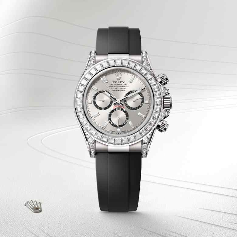 ด้านหน้า Rolex Cosmograph Daytona ในวัสดุ ทองคำขาว 18 กะรัต, m126539tbr-0002 - นำสว่าง