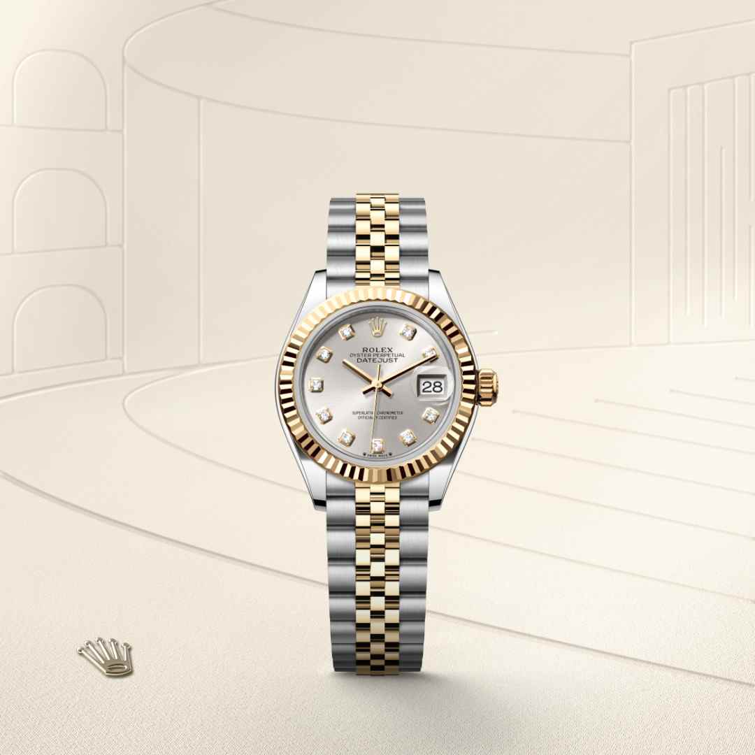 Front view of Rolex Lady-Datejust in Yellow Rolesor, m279173-0007 - Nam Sawang
