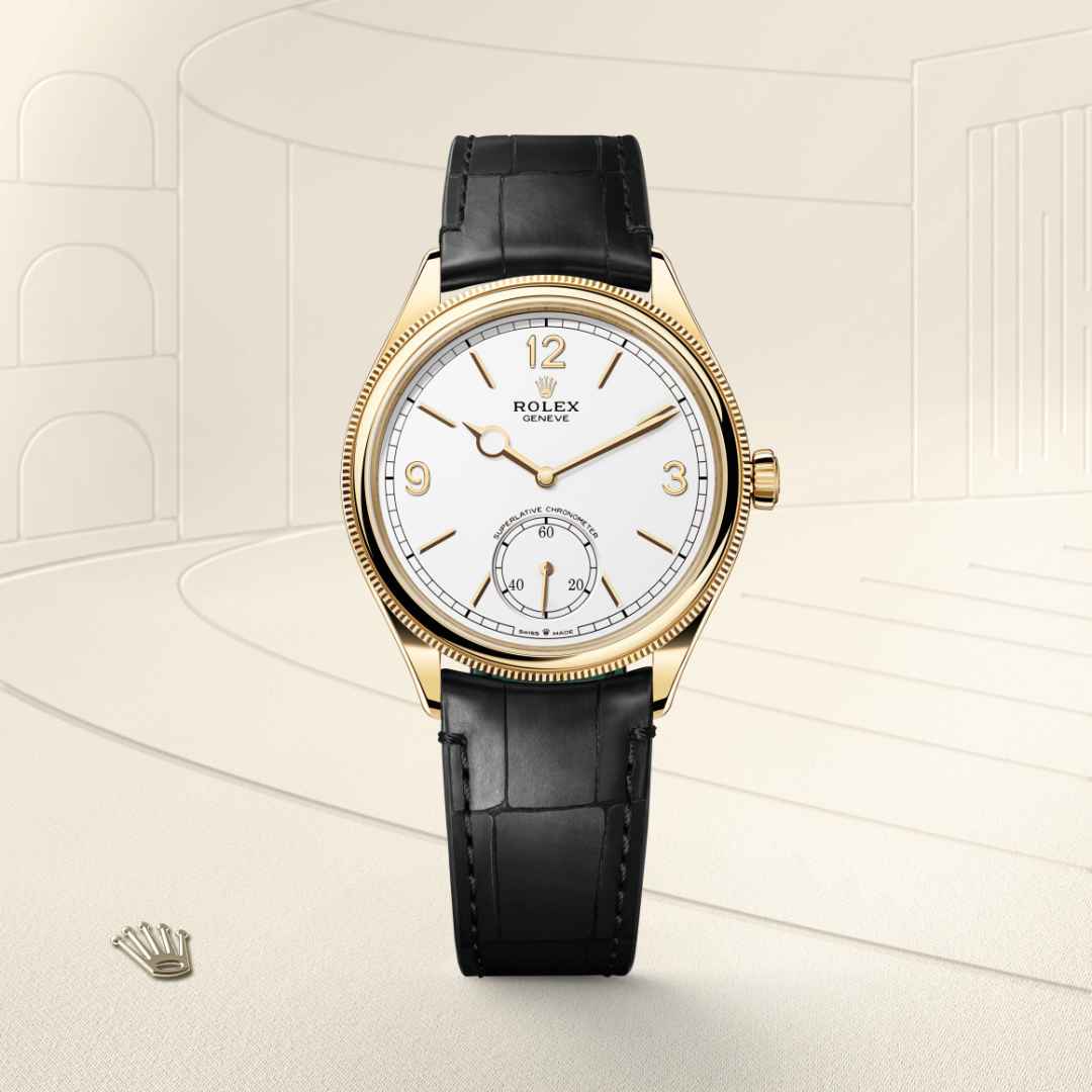 ด้านหน้า Rolex 1908 ในวัสดุ ทองคำ 18 กะรัต, m52508-0005 - นำสว่าง