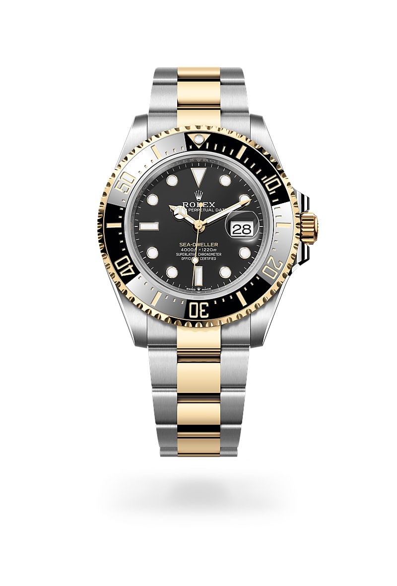 rolex-sea-dweller-in-Yellow Rolesor - การผสมผสานระหว่าง Oystersteel และทองคำ-Sea-Dweller,-m126603-0001-นำสว่าง