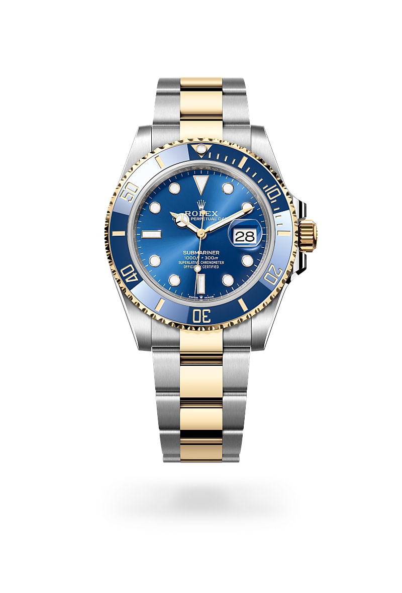rolex-submariner-in-Yellow Rolesor - การผสมผสานระหว่าง Oystersteel และทองคำ-Submariner Date,-m126613lb-0002-นำสว่าง
