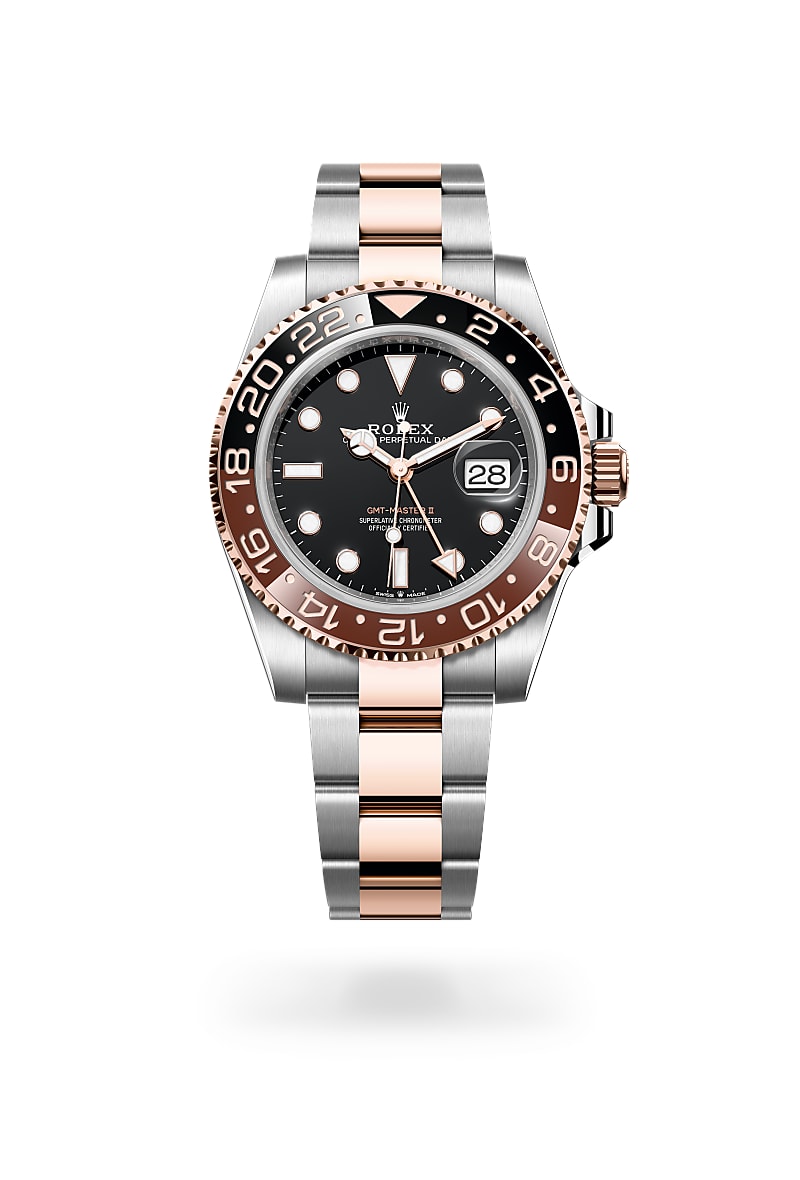 rolex-gmt-master-ii-in-Everose Rolesor - การผสมผสานระหว่าง Oystersteel และเอเวอร์โรสโกลด์-GMT-Master II,-m126711chnr-0002-นำสว่าง