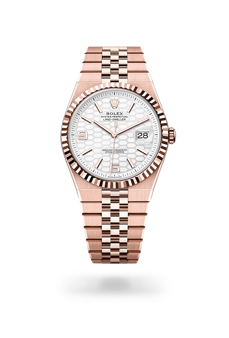 rolex-land-dweller-in-Everose gold 18 กะรัต-Land-Dweller 40,-m127335-0001-นำสว่าง
