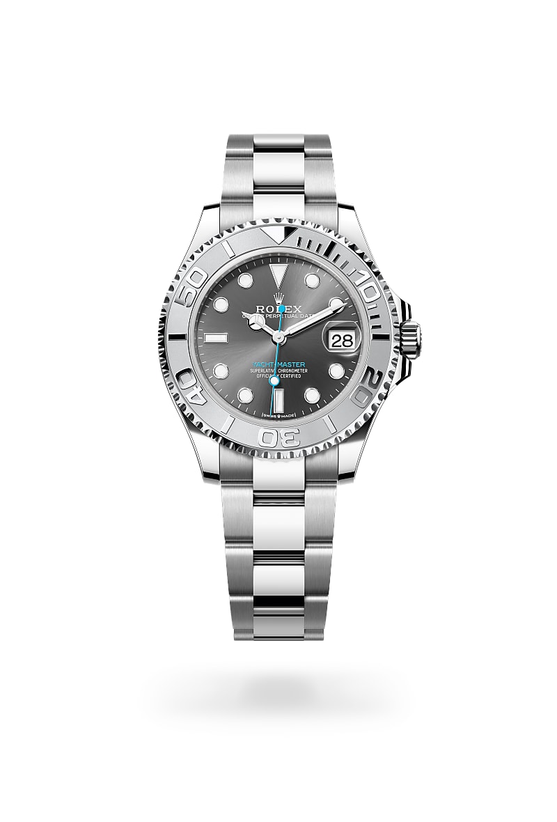 rolex-yacht-master-in-Rolesium - การผสมผสานระหว่าง Oystersteel และแพลทินัม-Yacht-Master 37,-m268622-0002-นำสว่าง