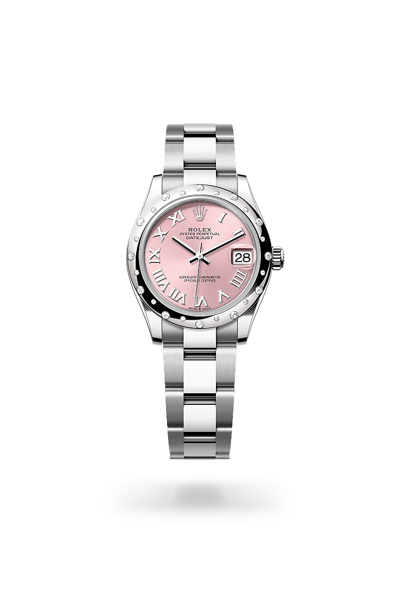 rolex-datejust-in-White Rolesor - การผสมผสานระหว่าง Oystersteel และทองคำขาว-Datejust 31,-m278344rbr-0021-นำสว่าง