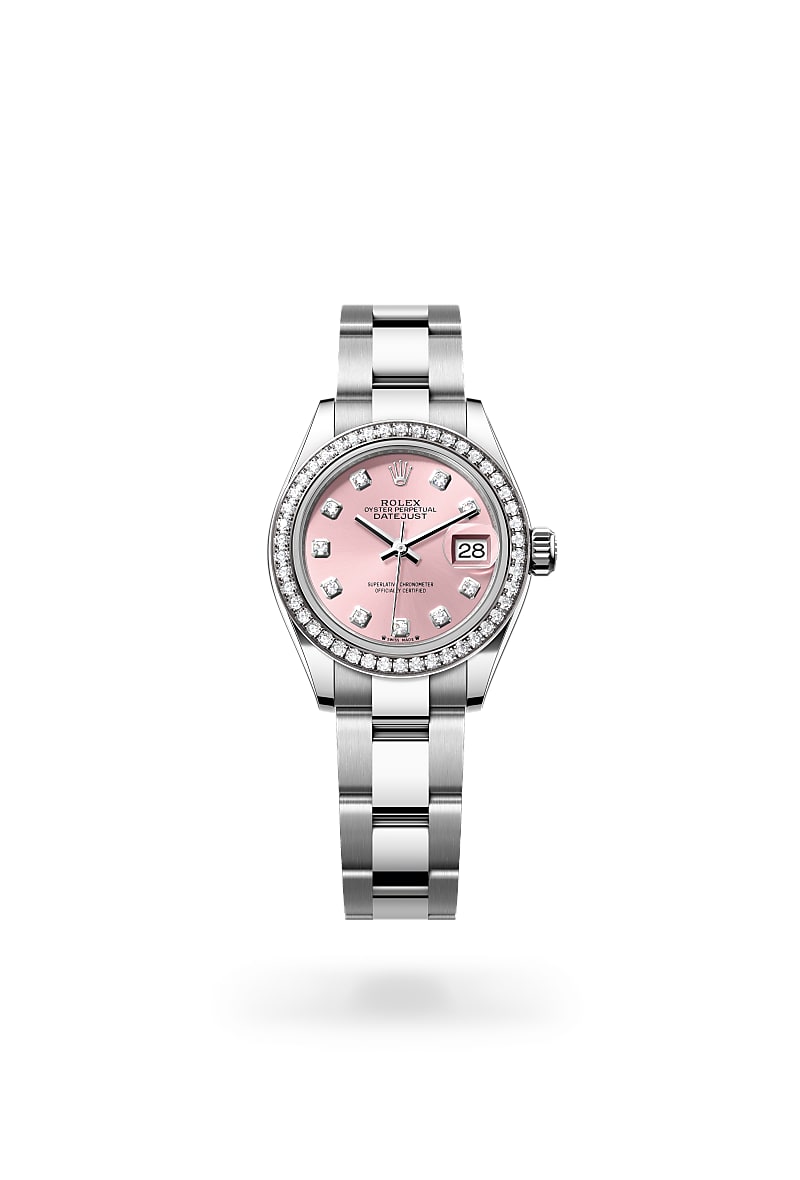 rolex-lady-datejust-in-White Rolesor - การผสมผสานระหว่าง Oystersteel และทองคำขาว-Lady-Datejust,-m279384rbr-0004-นำสว่าง