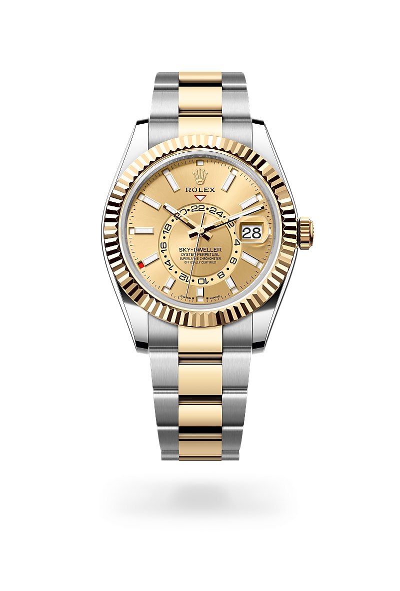 rolex-sky-dweller-in-Yellow Rolesor - การผสมผสานระหว่าง Oystersteel และทองคำ-Sky-Dweller,-m336933-0001-นำสว่าง