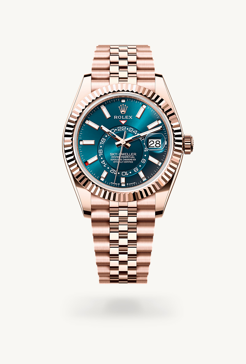 rolex-sky-dweller-in-Everose gold 18 กะรัต-Sky-Dweller,-m336935-0005-นำสว่าง