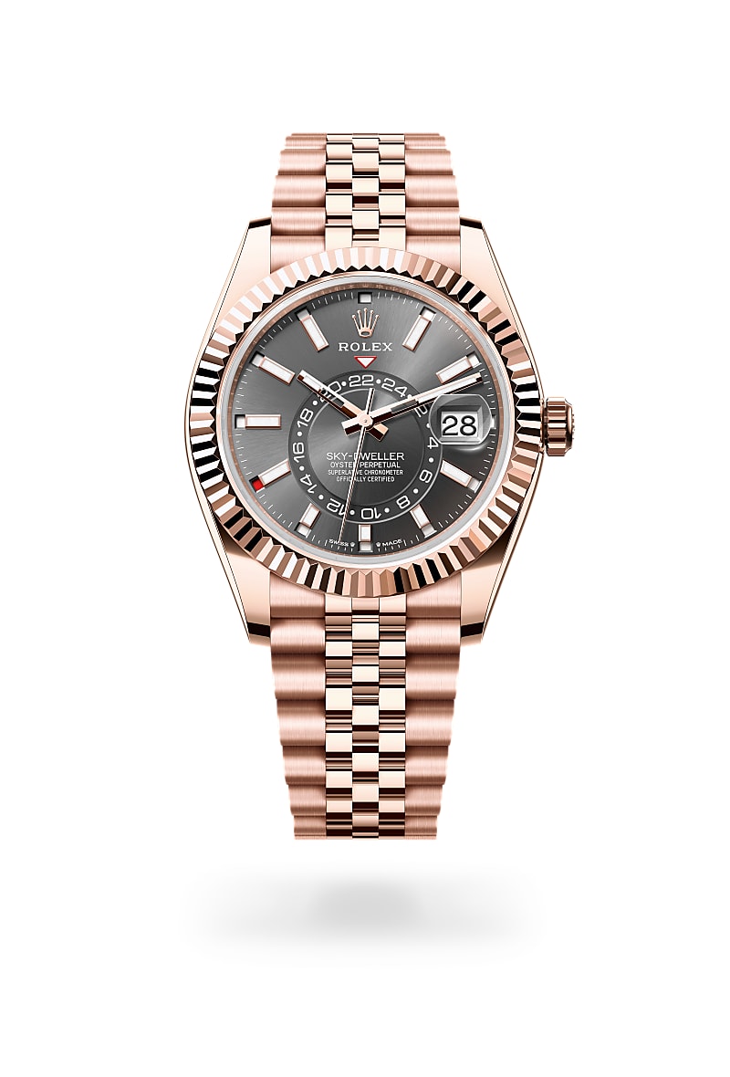 rolex-sky-dweller-in-Everose gold 18 กะรัต-Sky-Dweller,-m336935-0008-นำสว่าง