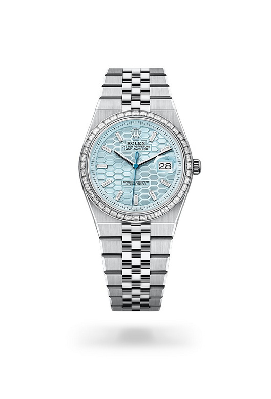 Rolex Land-Dweller in Oyster, 36 mm, platinum and diamonds, M127286TBR-0001 - Nam Sawang