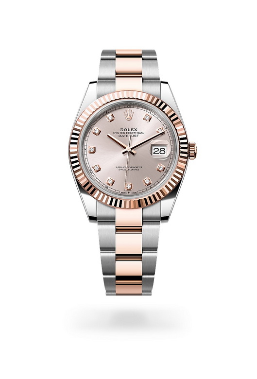 Front view of Rolex Datejust in Everose Rolesor, m126331-0007 - Nam Sawang
