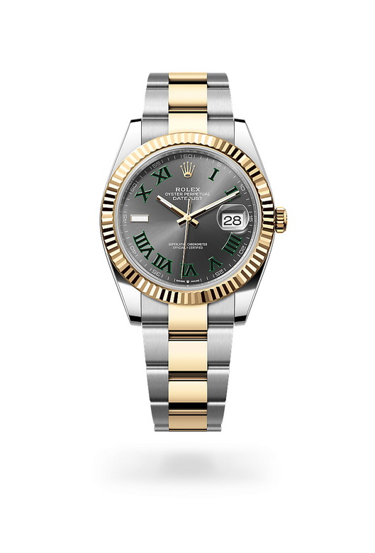 ด้านหน้า Rolex Datejust ในวัสดุ Yellow Rolesor, m126333-0019 - นำสว่าง