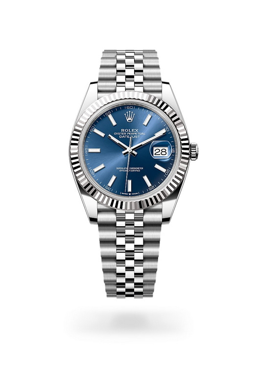 Front view of Rolex Datejust in White Rolesor, m126334-0002 - Nam Sawang