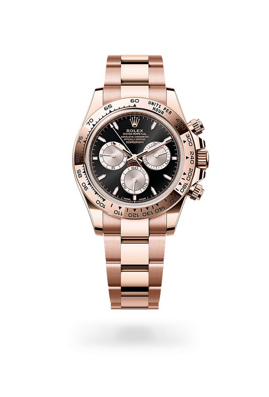 Rolex cosmograph-daytona ในวัสดุ Everose gold 18 กะรัต, m126505-0001 - นำสว่าง