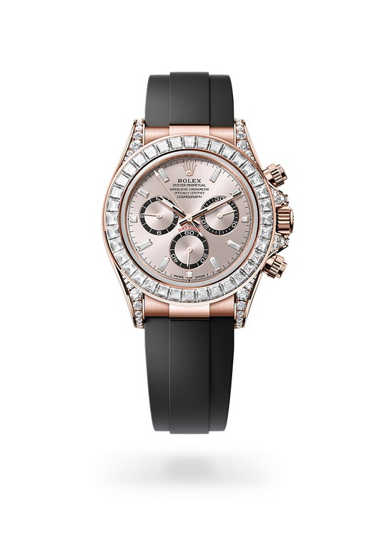 ด้านหน้า Rolex Cosmograph Daytona ในวัสดุ เอเวอร์โรสโกลด์, m126535tbr-0002 - นำสว่าง