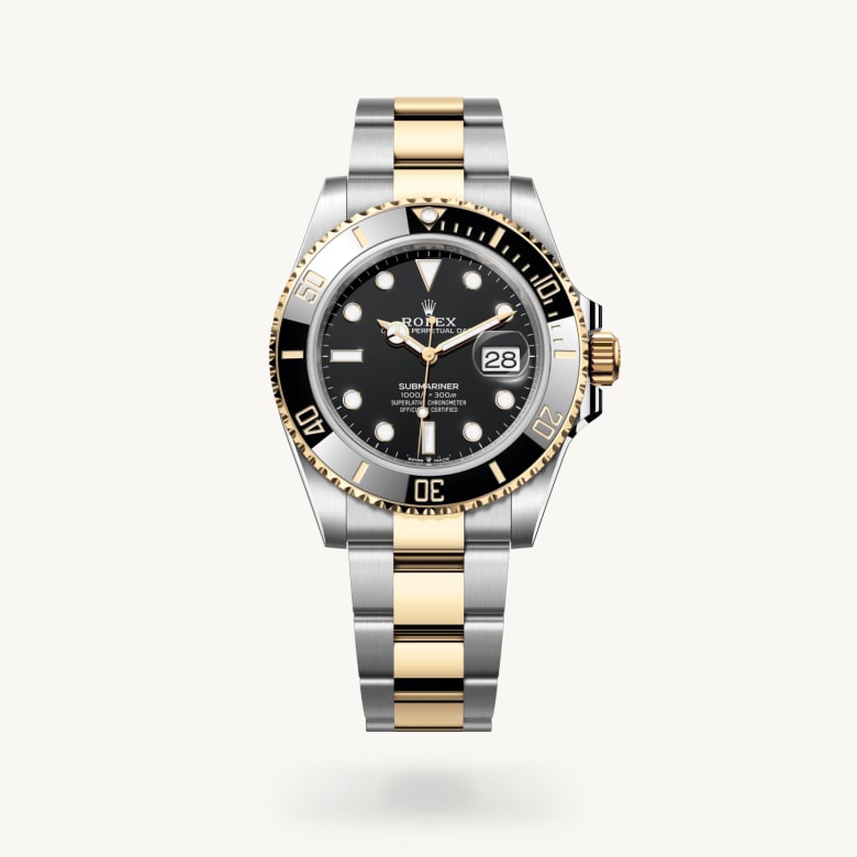Rolex submariner ในวัสดุ Yellow Rolesor, m126613ln-0002 - นำสว่าง