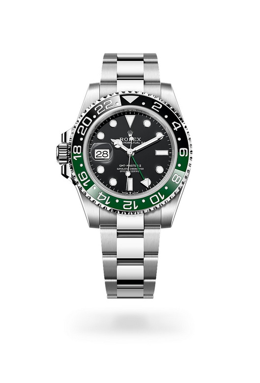 Front view of Rolex GMT-Master II in Oystersteel, m126720vtnr-0001 - Nam Sawang