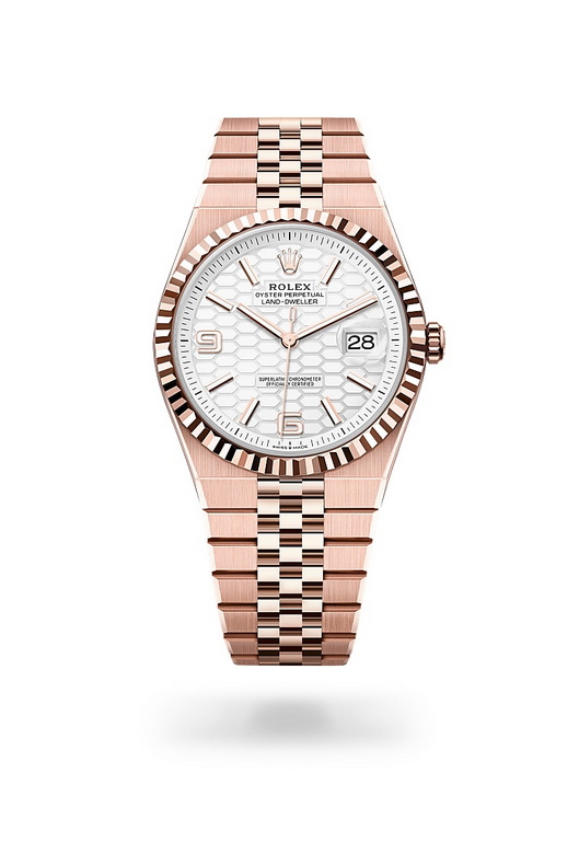 Rolex land-dweller ในวัสดุ Everose gold 18 กะรัต, m127335-0001 - นำสว่าง