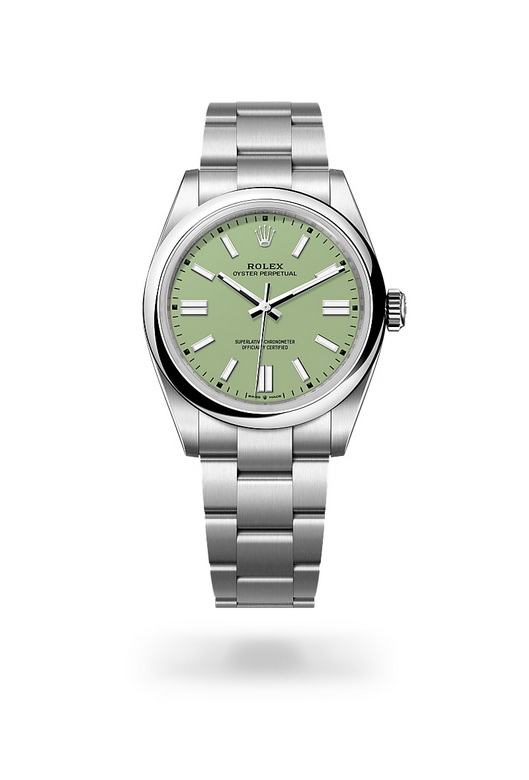 Rolex oyster-perpetual ในวัสดุ Oystersteel, m134300-0006 - นำสว่าง