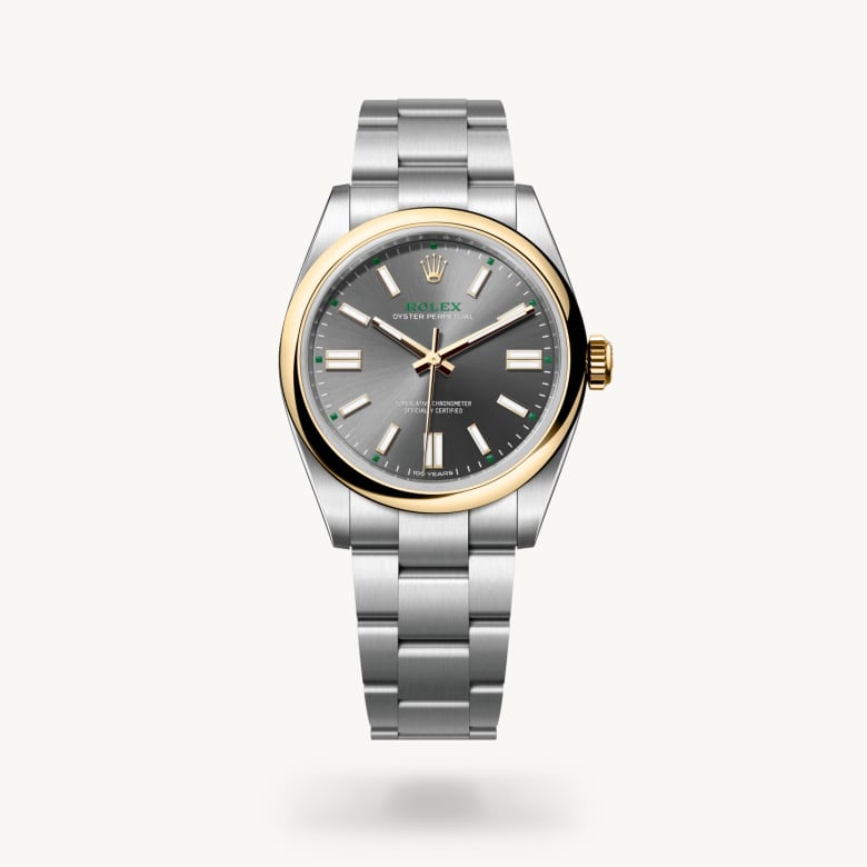 Rolex oyster-perpetual ในวัสดุ Yellow Rolesor, m134303-0001 - นำสว่าง