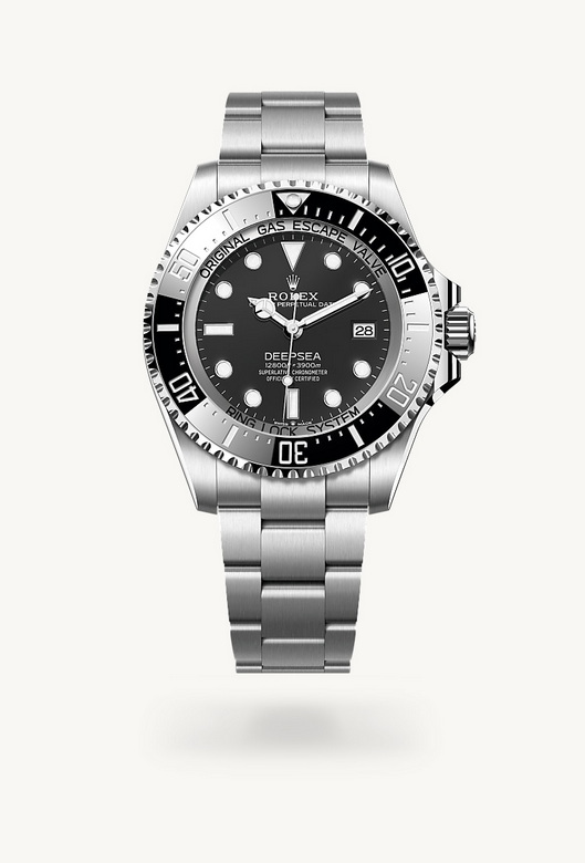 Rolex deepsea ในวัสดุ Oystersteel, m136660-0006 - นำสว่าง