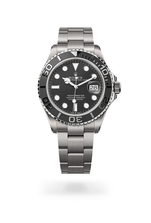 Front view of Rolex Yacht-Master in RLX titanium, m226627-0001 - Nam Sawang