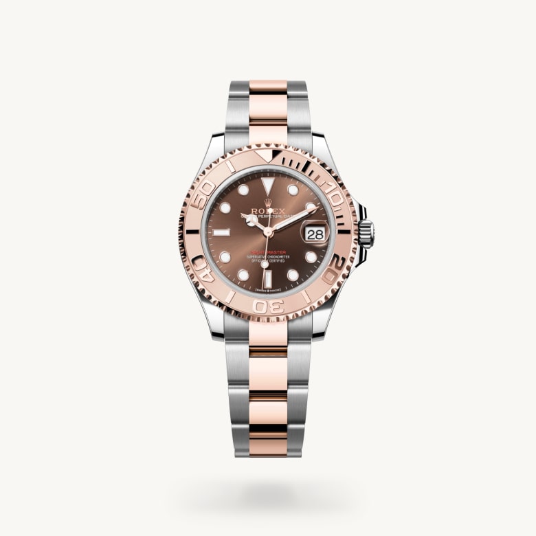 Rolex yacht-master ในวัสดุ Everose Rolesor, m268621-0003 - นำสว่าง