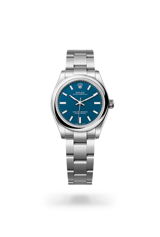 Rolex oyster-perpetual ในวัสดุ Oystersteel, m277200-0017 - นำสว่าง