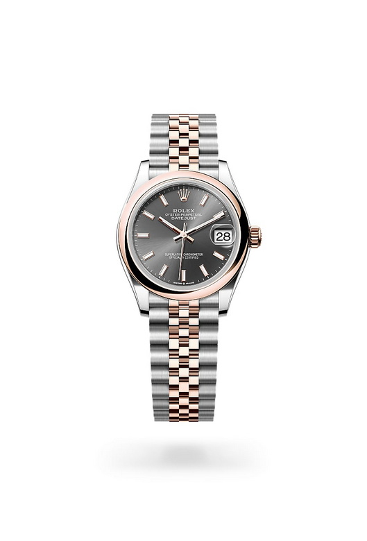 ด้านหน้า Rolex Datejust ในวัสดุ Everose Rolesor, m278241-0018 - นำสว่าง