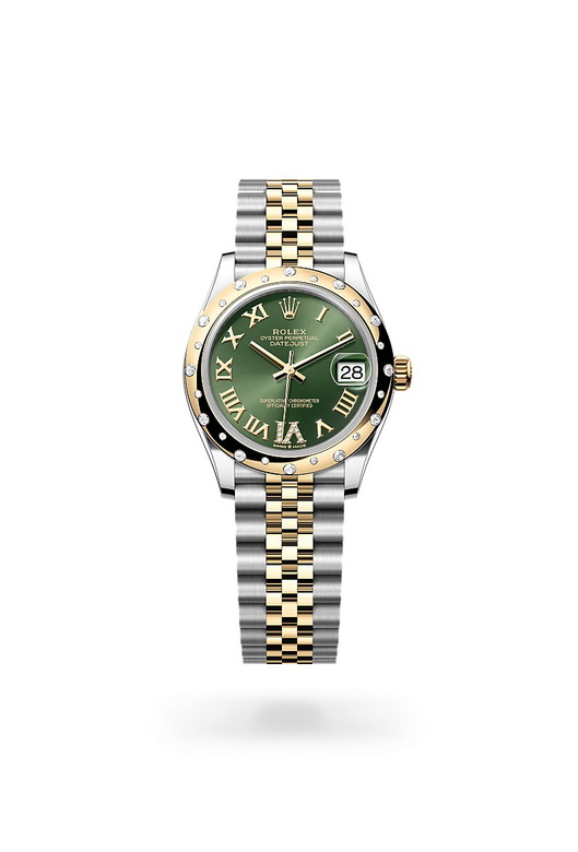 ด้านหน้า Rolex Datejust ในวัสดุ Yellow Rolesor, m278343rbr-0016 - นำสว่าง