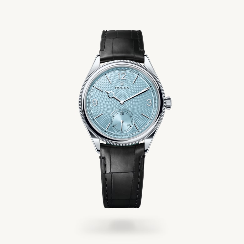 Front view of Rolex 1908 in Platinum, m52506-0003 - Nam Sawang